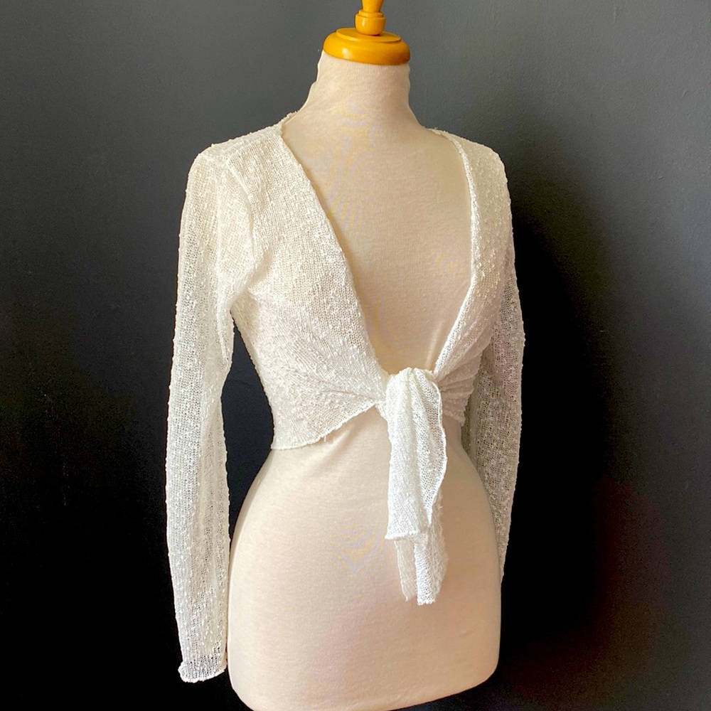 Women’s sheer top bathing suit cover-up